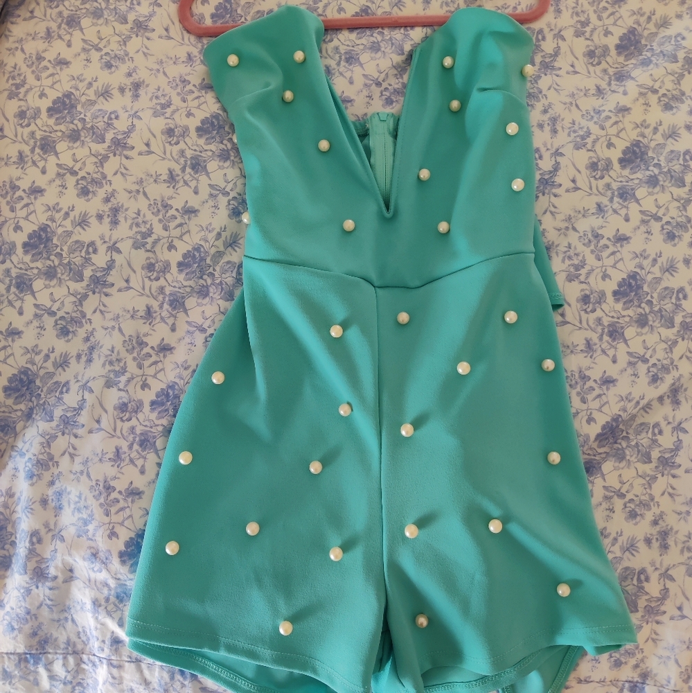 Tiffany inspired pageant romper